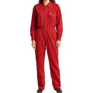 Vintage Saint Germain Coveralls Button Front Jumpsuit Straight Leg Cotton 3X